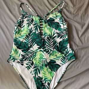 TROPICAL ONE PIECE SWIM SUIT